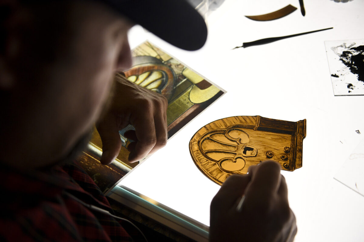 Installation begins on massive ‘Roots of Knowledge’ stained glass mural at UVU News, Sports
